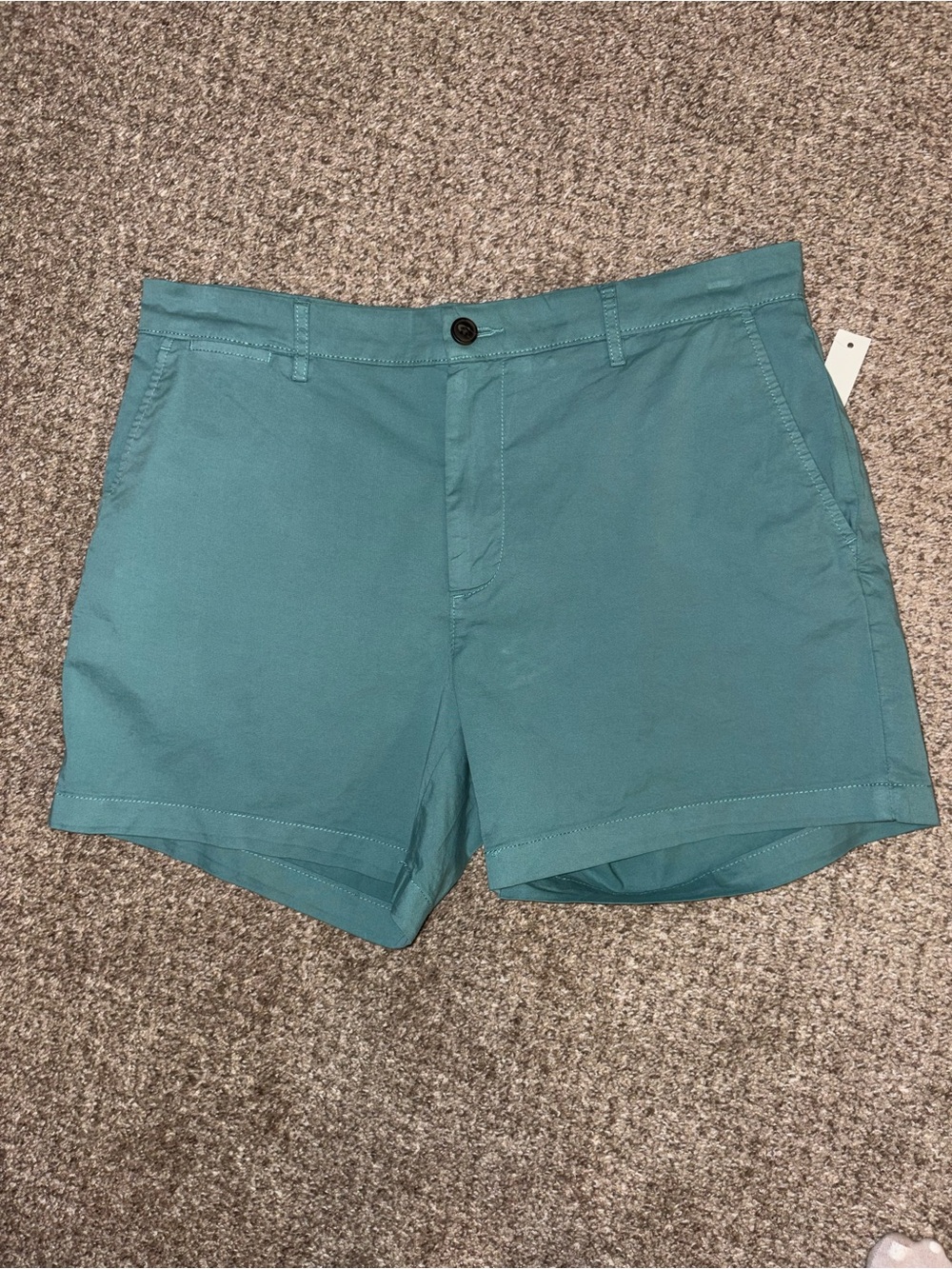 Goodthreads Teal Flat-Front Men’s Shorts
